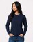 Gildan® Classic Fit Long Sleeve Crewneck Pocket T-Shirt Cotton Blend Durable Tee